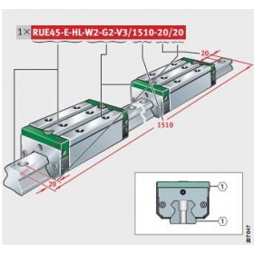 德国INA直线导轨RUE25-D-H-FE