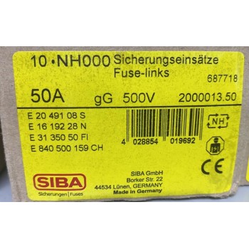 德国进口SIBA熔断器2000013.50